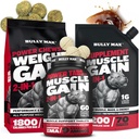 Bully Max Dog Weight Gainer Chews (75pc mastics) & Muscle Builder Comprimés (60 onglets) & 3-en-1 Liquid Muscle Builder Supplement Builder Bundle or Puppies & Adults, All Breeds – Healthy Growth and Vitality Support