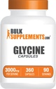 BulkSupplements.com Capsules Glycine - Suppléments Glycine, Supplément Acid Amino - Sans gluten, 4 Capsules par portion, 360 Nombre (paquet de 1)