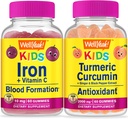 Eh bien oui Fer + Vitamine C Enfants + Curcumine curcuma Enfants, Gummies Bundle - Grande dégustation, supplément de vitamine, sans gluten, sans OGM, gummy à croquer