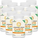 1000mg Liposomique CoQ10 Ubiquinol, 600 Vegan Softgels, supplément Ubiquinol à haute absorption CoQ10, forme antioxydante active de Coenzyme Q10 pour la fonction cardiaque et la production d'énergie