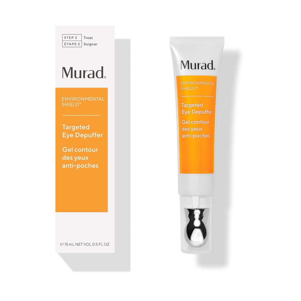 Murad Targeted Eye Depuffer – Ginseng, Lily, et crème pour les yeux de caféine combat Fatigued et Stressed Apparence by Brightening, Depuffing, and Ferming Under-Eye Bags – 0,5 Fl Oz