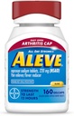 Aleve Gelcaps avec capsule d'arthrite ouverte facile, Naproxen Sodium, Médicaments pour l'arthrite Douleur, 160 Compte