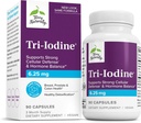 Terry naturellement Tri-Iodine - Soutien Thyroïde Santé - Aide l'équilibre hormonal avec l'iode moléculaire de Kelp - Caractéristiques Iodide de potassium et iode de sodium - Soutien Cerveau et énergie - 6,25mg, 90 Capsules