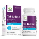 Terry naturellement Tri-Iodine - Soutien Thyroïde Santé - Aide l'équilibre hormonal avec l'iode moléculaire de Kelp - Caractéristiques Iodide de potassium et iode de sodium - Soutien Cerveau et énergie - 6,25mg, 90 Capsules