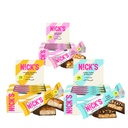 Nick's Sampler Pack Barres protéinées de style suédois, Barres de snack amicale Keto, Pas de sucre ajouté, Collagène 5g, Barre de protéines faible teneur en glucides, Barre de remplacement de repas faible teneur en sucre, Snacks Keto, 36-Count