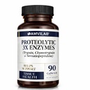 Enzymes protéolytiques 3X - Trypsine, Chymotrypsine et Serrapeptidase - Réduit l'œdème et l'irritation des lésions tissulaires - Soutient le bien-être et la récupération du corps - Supplément alimentaire - 90 Capsules