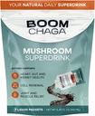 Mushroom Superdrink, Liquid Concentrate with Antioxidants for Anti-Inflammation and Immunity Boost, Beta-Glucans for Heart Health, Oxalate-Free, 7 Single-Serving Packets