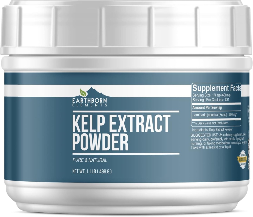 Éléments terriens Extrait de Kelp Poudre de 1,1 lb, Pure & Natural, Superfood
