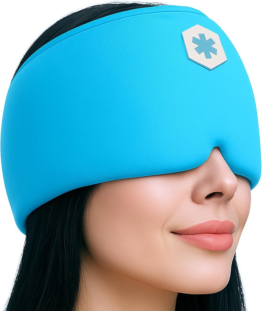 ICEWRAps Cape de protection contre la migraine Form-Fitting Cape de protection contre la migraine Cape de protection contre les maux de tête avec couverture de la tête 360°