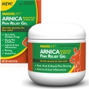 MagniLife Arnica Gel de soulagement de la douleur, traitement rapide du cou et du dos, avec l'Eucalyptus et l'huile d'Emu pour soulager la douleur, l'inflammation et le malaise - 4oz