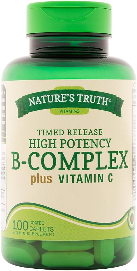 Nature's Truth B-Complex Plus Vitamine C Temps libéré, 100 Compte (paquet de 3)