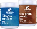 Zammex Collagen Peptides + Poudre de broyage à os de chocolat
