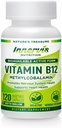 Haute absorption BioActive B12 1000mcg – Soutienne l'énergie, la nervosité et la santé cardiaque – 120 Capsules Vegan – Innervis Nutrition