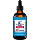 Le magasin de vitamines liquide B12 méthylcobalamine - Production d'énergie - 1 000 MCG - Framboise (2 fl. oz.)