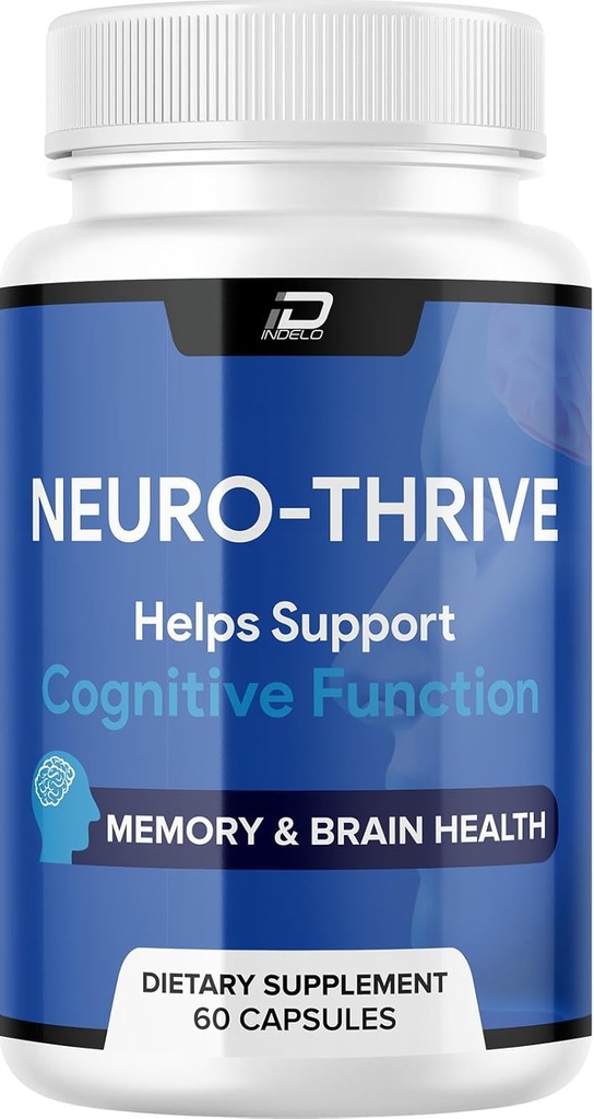 Neuro Thrive Cerveau Supplément, Neuro Thrive pour la Formule Mémoire, Neuro-Thrive PQQ pour réduire les effets négatifs du brouillard cérébral, fonction cognitive neuro-thrive, NeuroThrive Reviews (60 capsules)