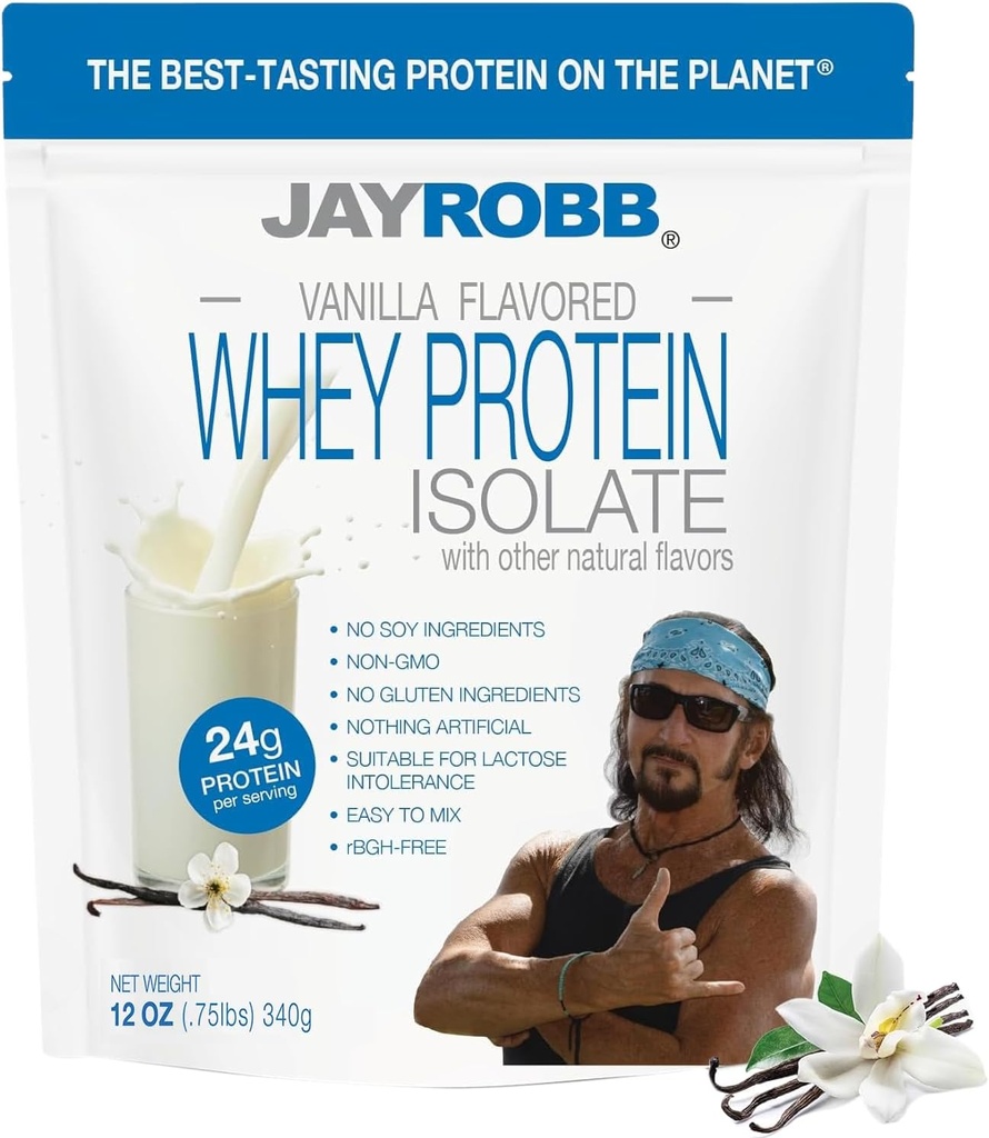 Jay Robb Whey Protein Vanille, 12 OZ