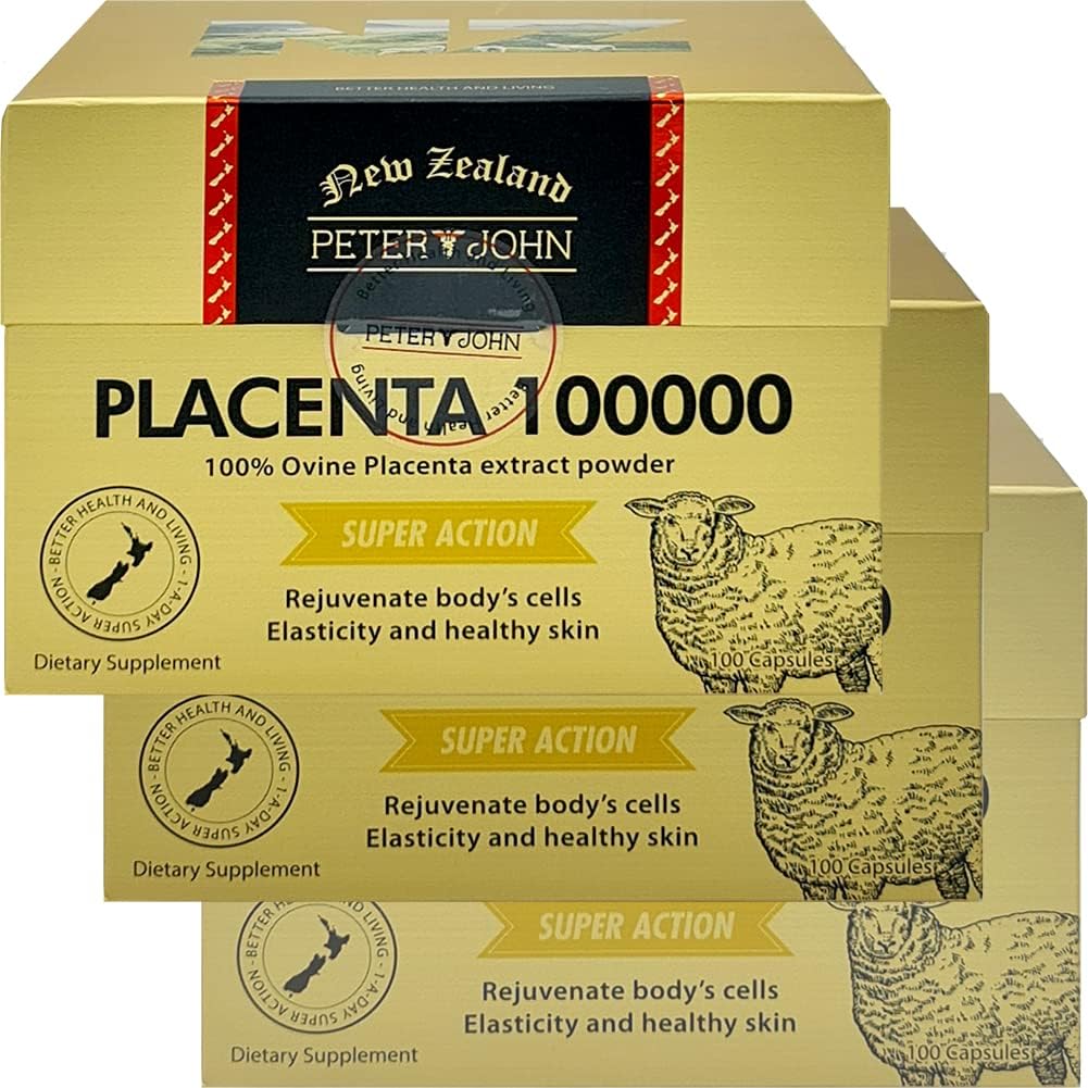 Peter et John 100 % Ovin Placenta 100000 100 Capsules (3)