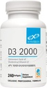 XYMOGEN D3 2000 - Biodisponible Vitamine D3 2000 UI (50 μg) - Supplément de vitamine D à haute puissance pour soutenir la santé immunitaire, os + santé cardiaque (240 softgels)