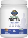 Garden of Life - Functional Protein Stress Relief - 20g Organic Sprouted & Fermented Protein Blend - Blueberry Muffin, Mood Blend for Stress Management, Ashwagandha KSM-66, Vegan - About 14 Servings