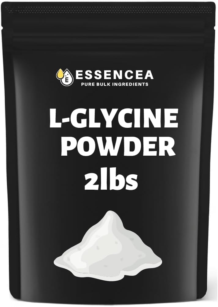 Poudre de L-Glycine 2lb Ingrédients purs en vrac. 100% L-Glycine.