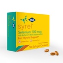 Syrel - Supplément de soutien thyroïde – 100mcg Sélénium et 5mg BioPerine - 30 capsules de gel doux pour une biodisponibilité et une absorption accrues - Sans gluten, sans lactose, sans sucre, sans OGM