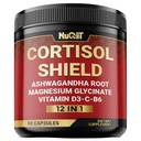 Bouclier de cortisol 12en1 - Ashwagandha et Magnésium et 10 Plus - 90 Capsules