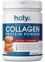 Holy and Co. Collagen Peptides Poudre de protéines pour hommes et femmes - Non-OGM, Keto/Paleo Friendly, Kosher & Gluten Free - Caramel salé 16oz (1LB)