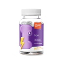 Zahler Chapitre Six Gommies de fer, Supplément de fer avec vitamine C pour les adultes, Kosher, 60 Gommies aromatisées (10MG)