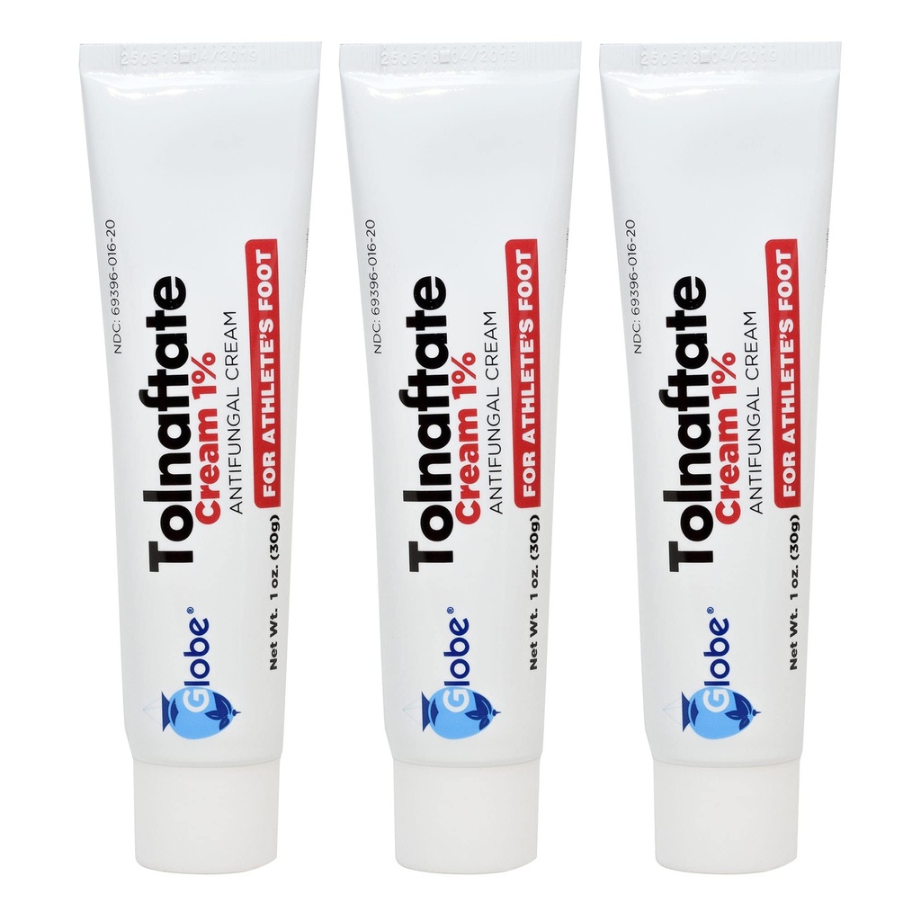 Globe Tolnaftate 1%, 1 Oz traitement antifongique, prouvé cliniquement efficace sur la plupart des athlètes
