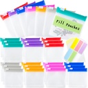 Pill Pouch Bags Reusable Travel Pill Pouches with Labels Set 21 Pcs Pill Baggies Daily Medicine Pill Organizer Small Medicine Bag Self Seal Plastic Pill Packets with Slide Lock (7 Colors)
