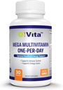 Mega Multivitamine Un par jour, soutient le système immunitaire, la santé fondamentale, la gamme complète de vitamines et minéraux, et beaucoup plus ... 30 jours d'approvisionnement (30 comprimés non OGM)