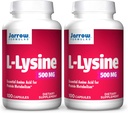 Formules de Jarrow L-Lysine, Aide au métabolisme des protéines, 500 Mg, 100 Compte (paquet de 2)