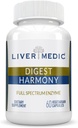 Digest Harmony Enzymes digestifs purs pour la santé des femmes et des hommes, Enzymes papayes pour la digestion, les blouses et les troubles de l'estomac, non aromatisés, 120 capsules