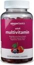 Bases Gummies multivitamines adultes, baies mixtes et cerises, 150 Gummies, 75 jours d'approvisionnement, paquet de 1 (précédemment Solimo)