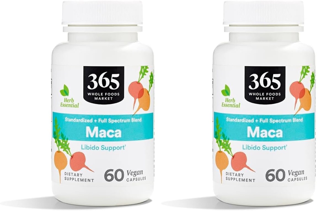 365 par Maca du marché des aliments entiers, 60 CT (paquet de 2)