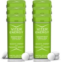 Viter Energy 40mg Menthes de caféine - sans sucre, B Vitamines, végétaliens, stimule la mise au point d'alerte rapide, pilules de supplément nootrope caféiné (arôme de menthe, 20pcs, 6 Pack, 120pcs Total)