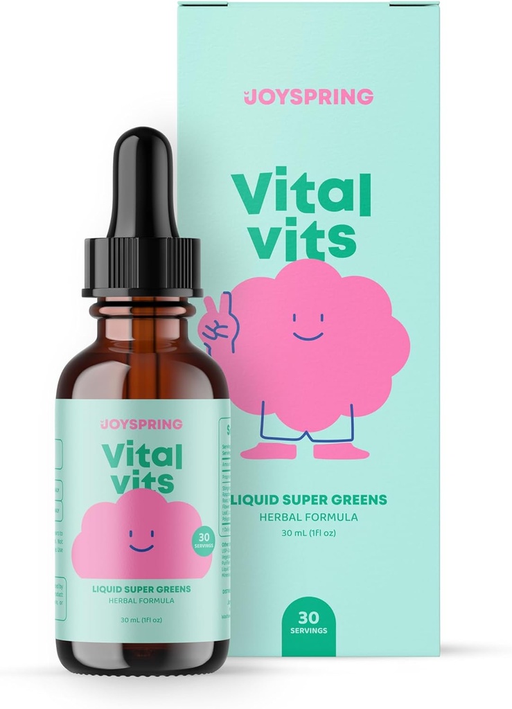 JoySpring Multivitamines gouttes Bundle de Vitamines et Minéraux d'origine naturelle pour les enfants.