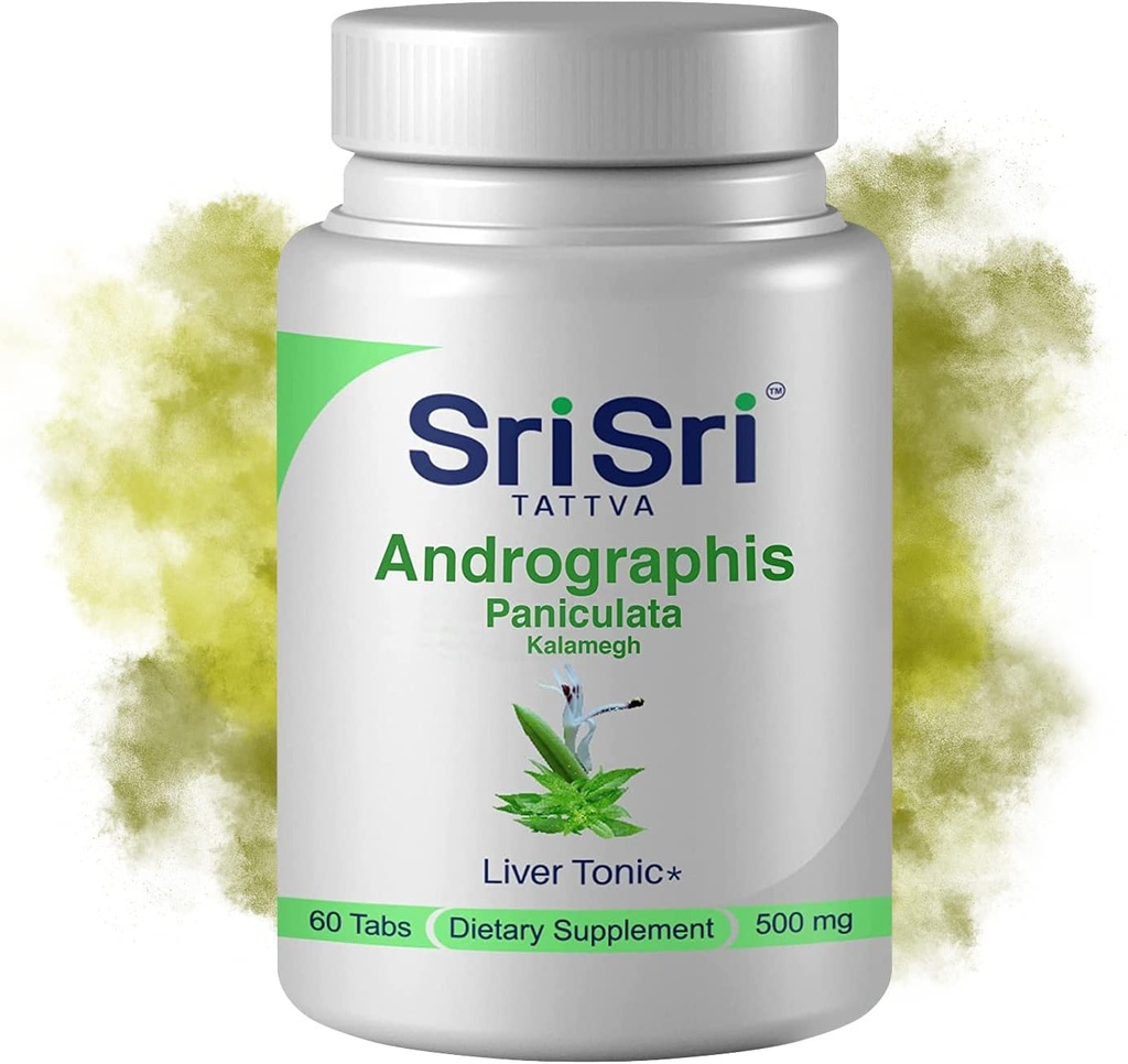 Andrographis Paniculata Suppléments – 60 comprimés à base de plantes Bien-être respiratoire – Immune force restauratrice Andrographis Comprimés – 500 Mg d'herbe verte biologique Chiretta
