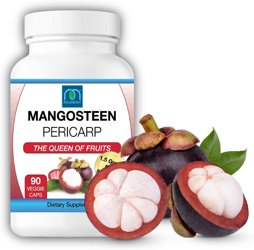 Geler les capsules de Mangosteen péricarpe séchées, 1,5 Grams par portion, 90 Capsules de Veggie par bouteille, Xanthone Rich