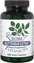 Vitanica, Butterbur Extra, Chimie cérébrale et soutien des vaisseaux, Vegan, 120 capsules
