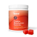 Gommies monohydratées de créatine - 30 portions - Creatine végétalienne Chews pour la croissance musculaire, la récupération musculaire, la récupération d'entraînement, l'endurance anaérobie - Pas de phase de chargement - Pas de ballonnement - Fraise - Sucre faible