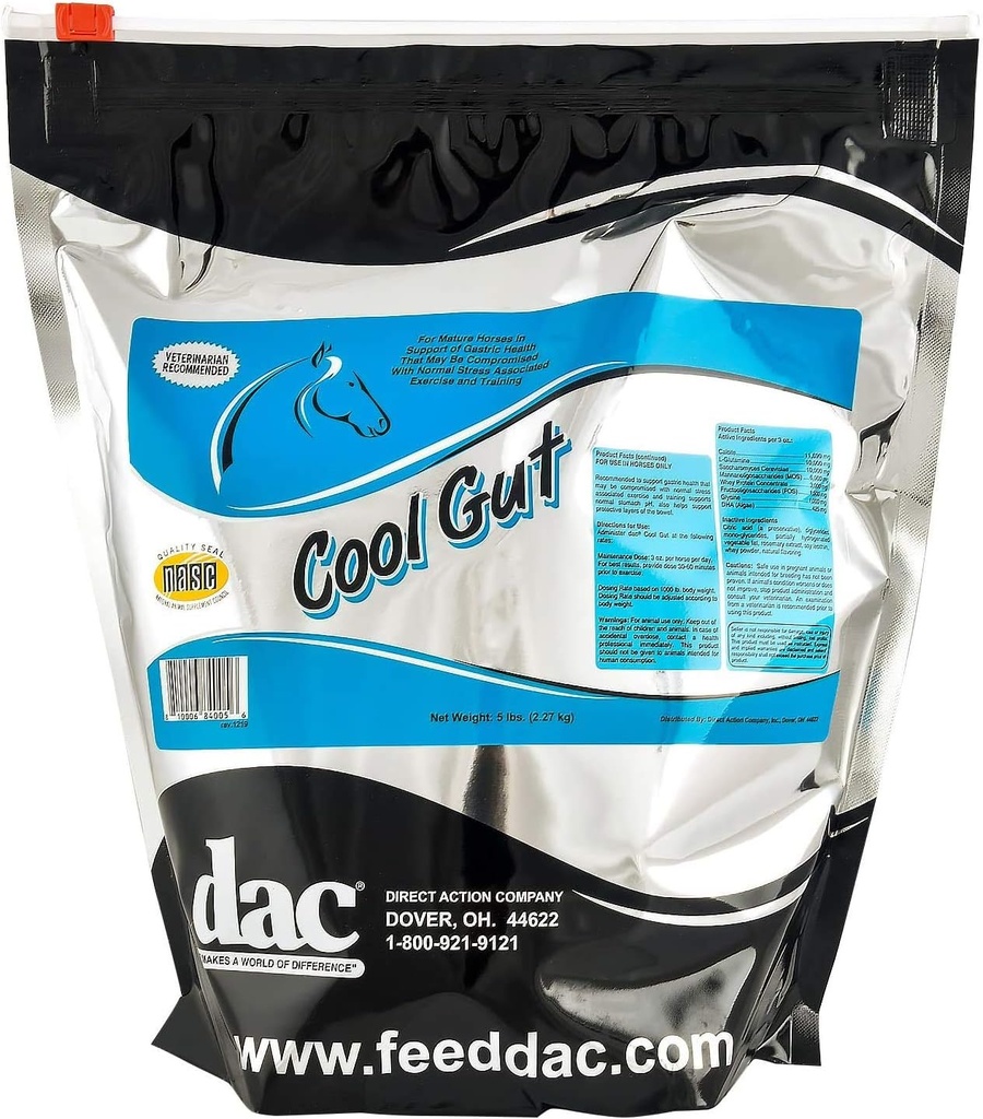 DAC Cool Gut, traitement Ulcer pour chevaux, 5 lb