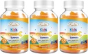 Lovita Vitamine C Vegan Gummies pour les enfants, Grande Formule à base de plantes de dégustation, Soutien de la fonction immunitaire avec la vitamine C 150mg par jour portions et Xylitol, naturel orange aromatisé, 90 Gummies (paquet de 3)