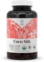 Corn Silk USDA Organic 120 Capsules | High-Potency Natural Supplement | Certified Organic Vegetarian Capsules and Organic Corn Silk (Zea Mays) Dried Silk (120 Capsules)