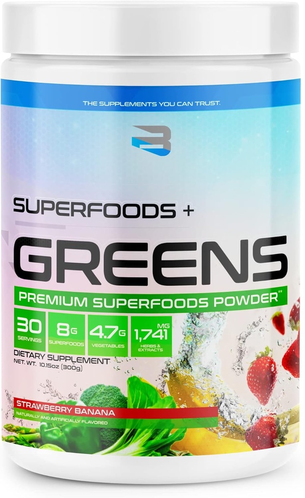 Croyez suppléments Superfoods+Greens (Banane aux mûres)