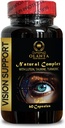 compléments oculaires pour adultes - SOUTIEN AUX VISIONS COMPLEXE NATUREL - taurines bénéfiques pour la santé, vitamine A, zinc, lutéine, fruit de la myrtille 4:1 Extrait, extrait de chardon de lait - 1 bouteille 60 capsules