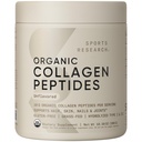 Sports Research® Organic Collagen Peptides - Hydrolyzed Type I & III Collagen Protein Powder Made Sustainably from Grass-Fed Cows - USDA Organic· Non-GMO · Gluten Free - Unflavored, 30 Servings