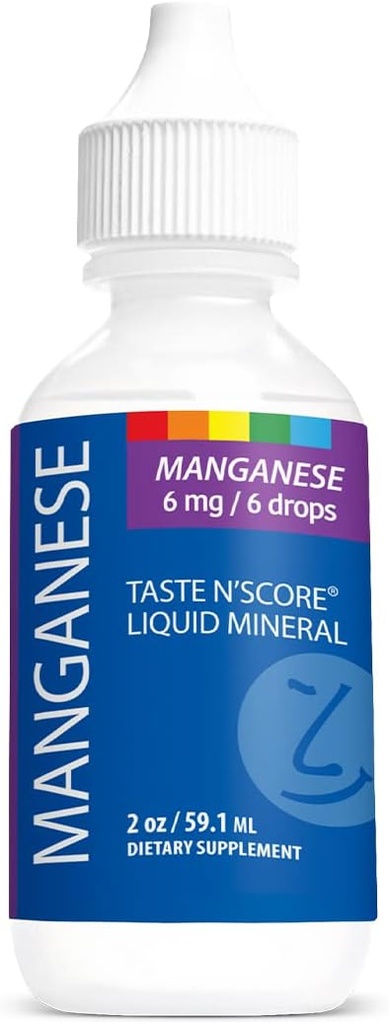 Goût N' Score Manganèse Liquid Ionic Mineral Supplement; 100% Pure; 6 mg; 118 portions