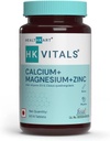Comprimés de magnésium et de zinc avec vitamine D3, supplément de calcium pour les femmes et les hommes, pour la santé osseuse et le soutien interarmées, 60 comprimés de calcium