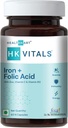 Supplément fer + acide folique, avec zinc, vitamine C et vitamine B12, soutient la construction de sang, l'immunité et l'énergie, 60 comprimés d'acide folique fer